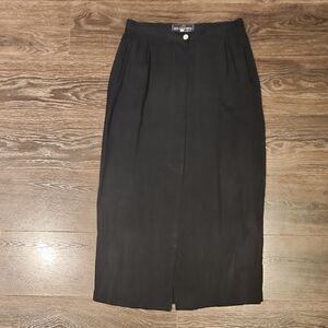 ❤️ LES COPAINS VINTAGE LATE 80'S - EARLY 90'S 100% SILK MAXI SKIRT, SIZE 8- 10